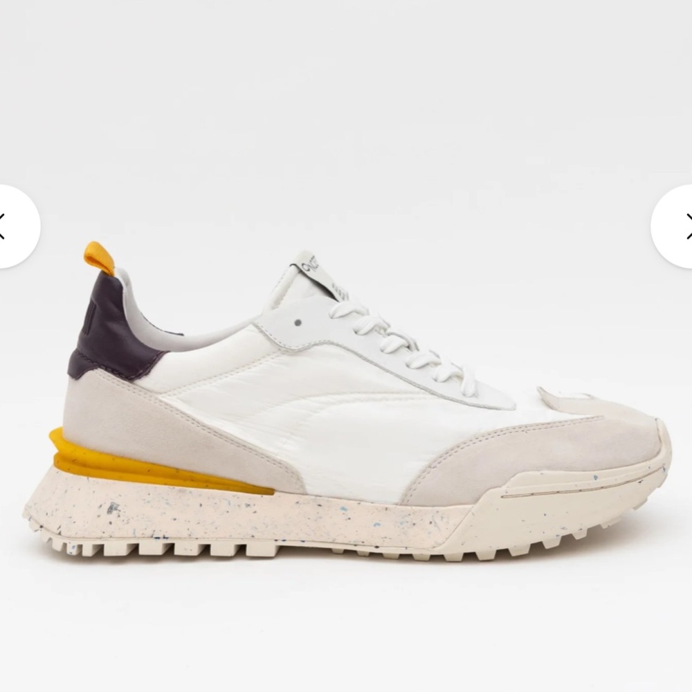 Stylish White and Yellow Women's Oncept Sneakers